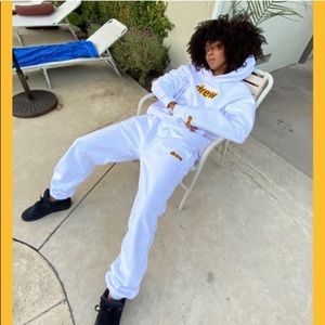 White drew sweatpants